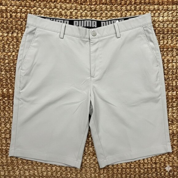 Puma Chino Men’s Shorts Performance Gray (40 Men’s) - Picture 1 of 9